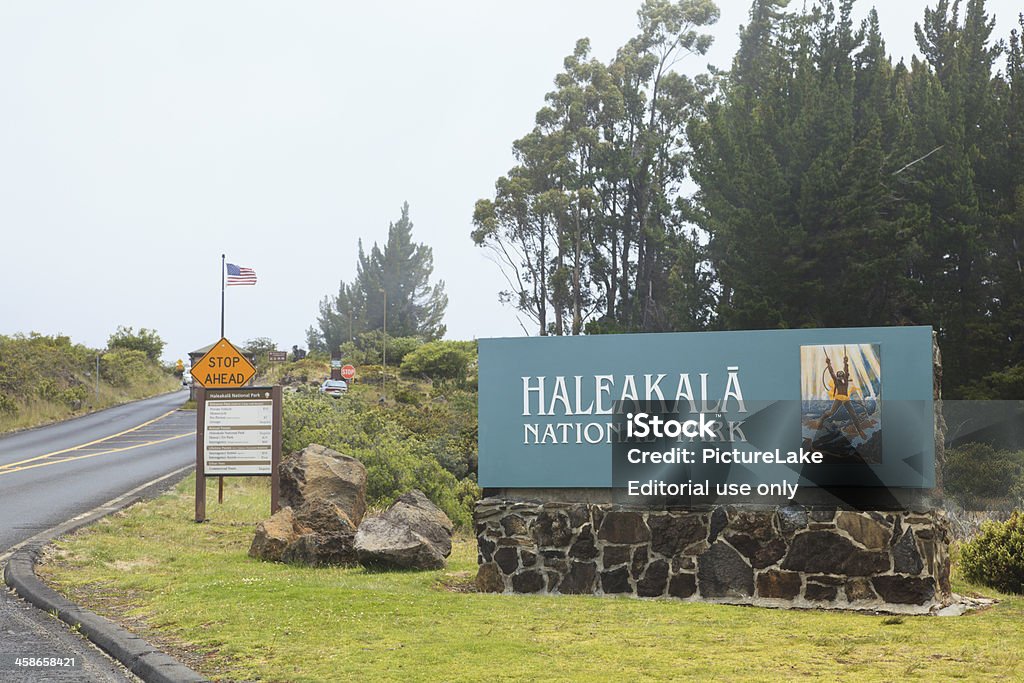 Haleakala National Park Eingang, Maui, Hawaii - Lizenzfrei Fotografie Stock-Foto