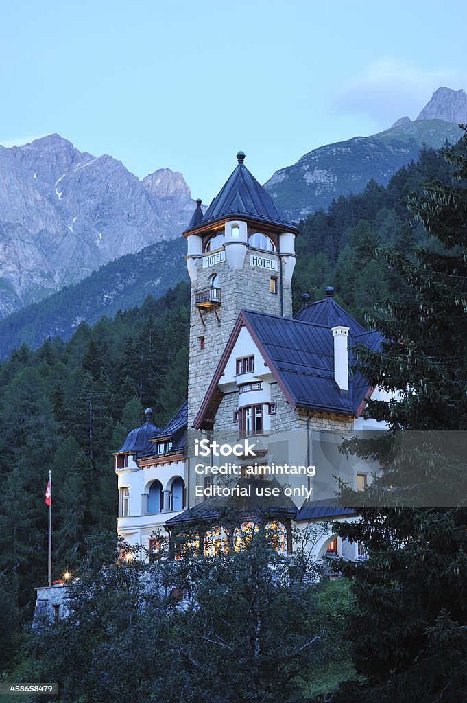 Hotel Villa Engiadina en Suisse - Photo de Architecture libre de droits