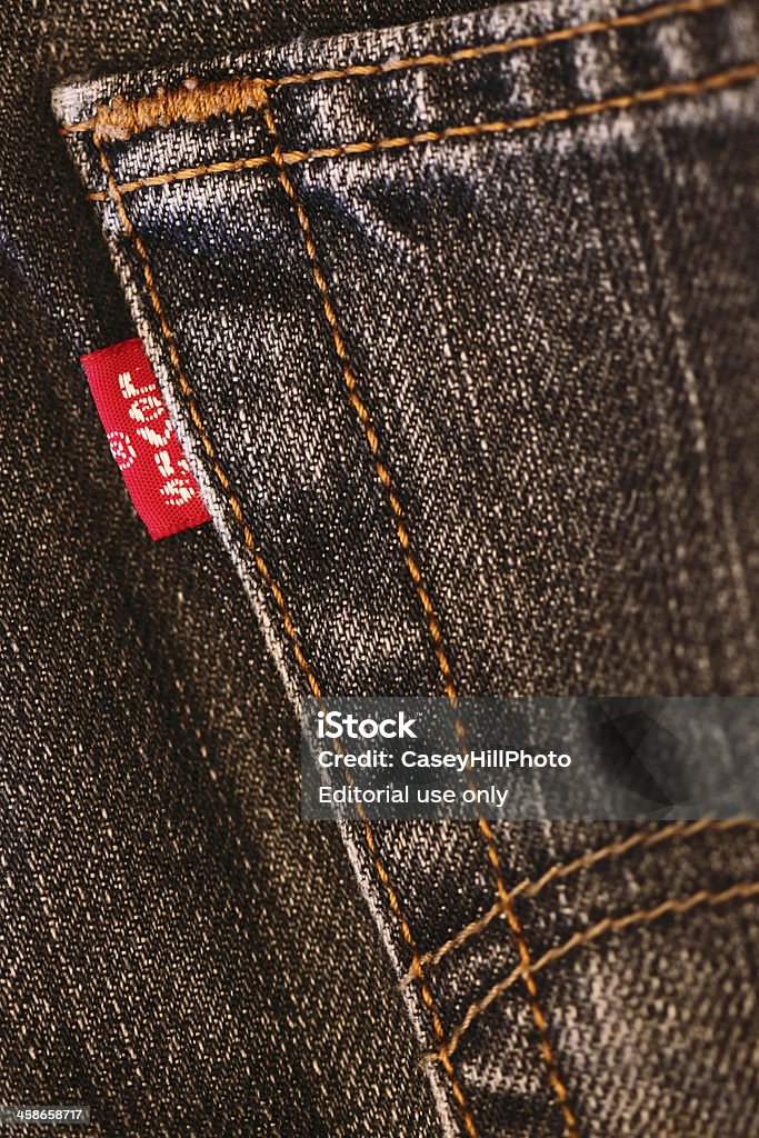 Levis 501 Button Fly Label Photo - Download Image Now - Levi's, American - iStock