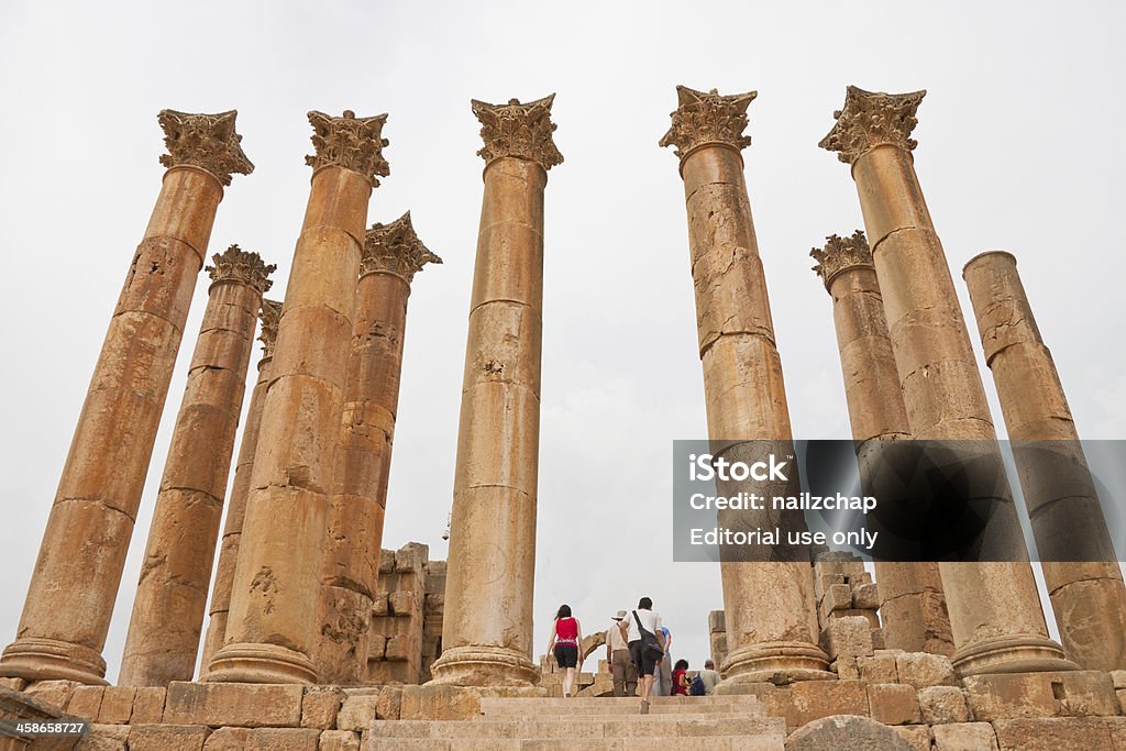 Римский город Gerasa в Jerash, Иордания - Стоковые фото Аравийский полуостров роялти-фри