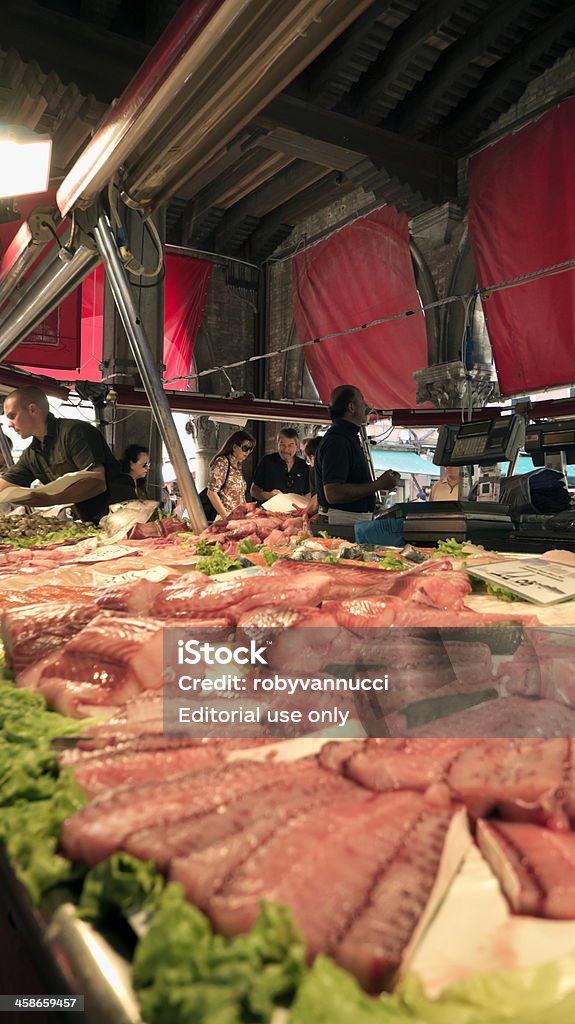 Рыбный рынок в Венеции, Италия - Стоковые фото Бизнес роялти-фри
