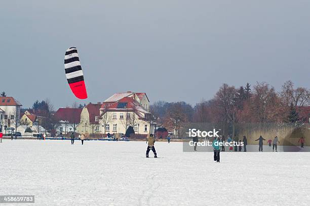 Ice Skating On The Lake Stock Photo - Download Image Now - Ice-skating, Lake, Brandenburg State