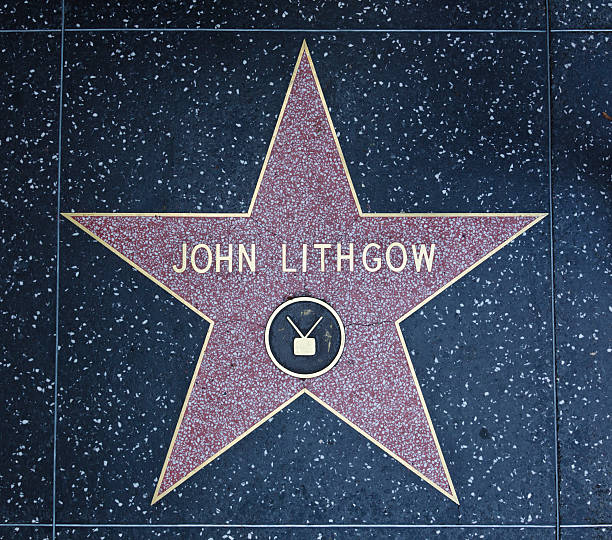 Hollywood Walk of Fame Star John Lithgow stock photo