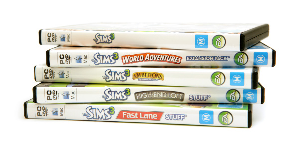 Brisbane, Australia - 18th March, 2011: The Sims 3 game (Collectors Edition), and all four expansions. By Electronic Arts