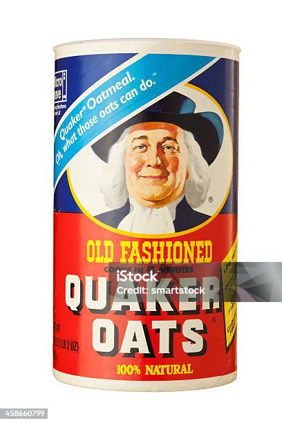 Old Fashioned Quaker Oats Foto de stock y más banco de imágenes de Quaker Oats Company - Quaker Oats Company, Harina de avena, Anticuado