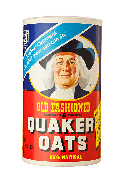 old fashioned quaker owies - oatmeal oat box container zdjęcia i obrazy z banku zdjęć