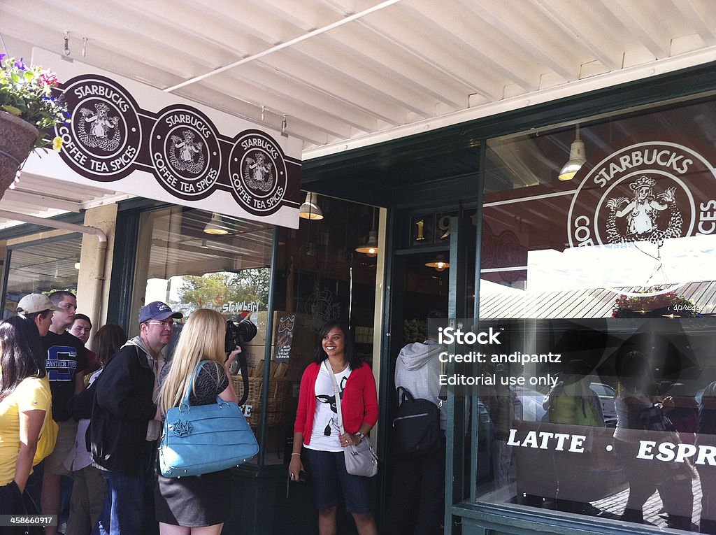 Original Starbucks shop - Lizenzfrei Starbucks Stock-Foto