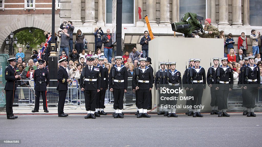 Royal Navy on parade de jubilé de diamant de la Reine procession d'État - Photo de 2012 libre de droits