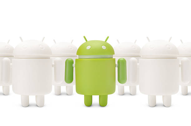 google android caractère - androïde photos et images de collection