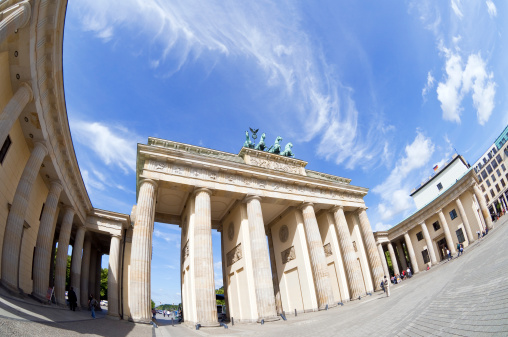 The Brandenburger Tor with the Quadriga in Berlin
