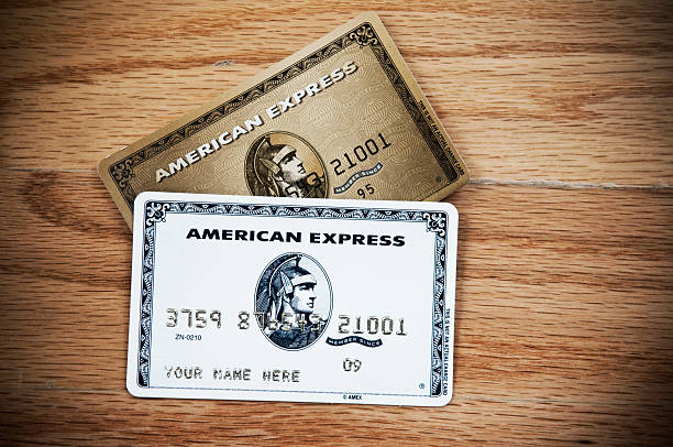 Cartão de Crédito American Express - fotografia de stock