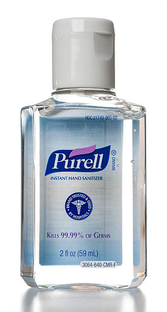 Purell instantánea Sanitizer botella de mano - foto de stock