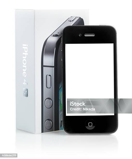 Iphone 4s Foto de stock y más banco de imágenes de Aplicación para móviles - Aplicación para móviles, Caja, Color negro