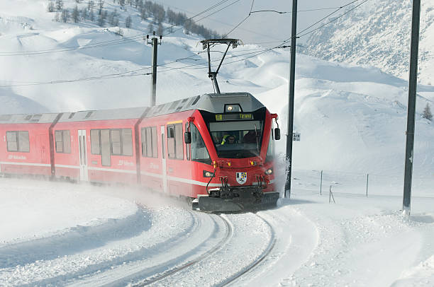 bernina express - bernina express imagens e fotografias de stock