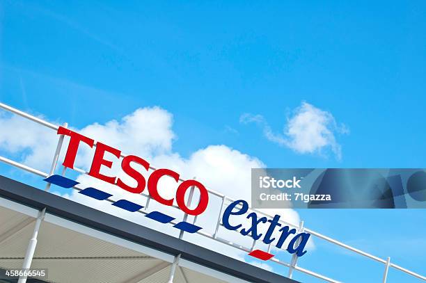 Super Market Sweep Stock Photo - Download Image Now - Tesco, Arranging, Blue