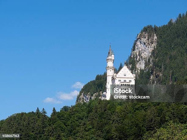 Romantic Neuschwanstein Castle Germany Stock Photo - Download Image Now - Allgau, Alpine Foothills, Architecture