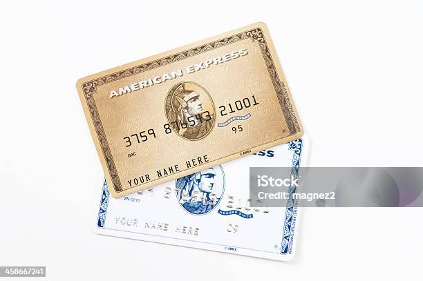 Las Tarjetas De Crédito American Express Foto de stock y más banco de imágenes de American Express - American Express, Tarjeta de crédito, Color - Tipo de imagen