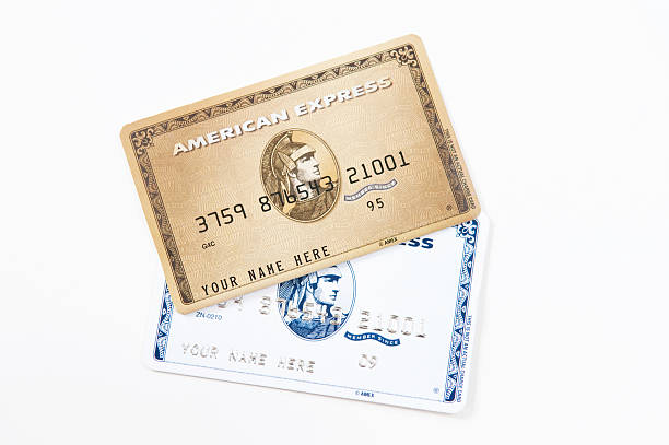 Cartão de Crédito American Express - fotografia de stock