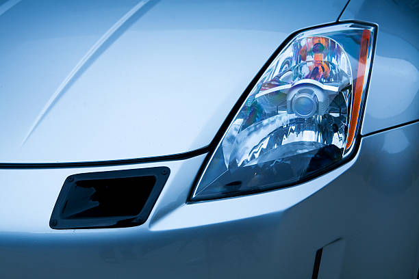 Nissan 350Z Headlight stock photo