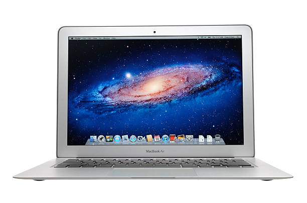 macbook air - apple macintosh laptop computer isolated 뉴스 사진 이미지