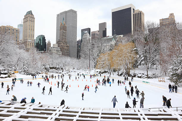 Wollman Rink, Central Park, New York stock photo