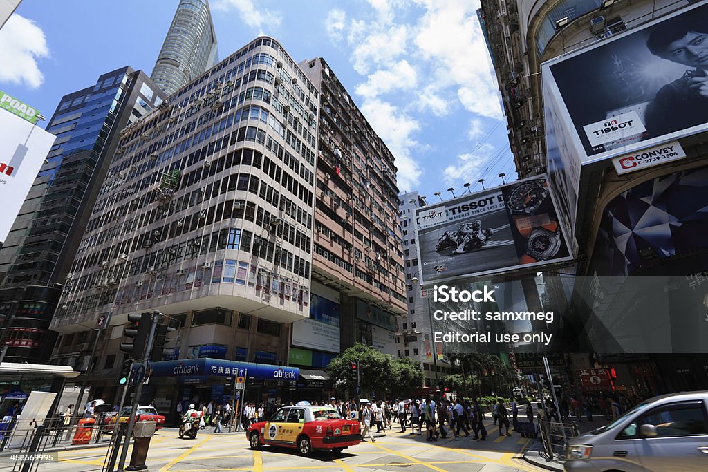 Гонконг, Тсим Ша Тсуи - Стоковые фото Nathan Road роялти-фри