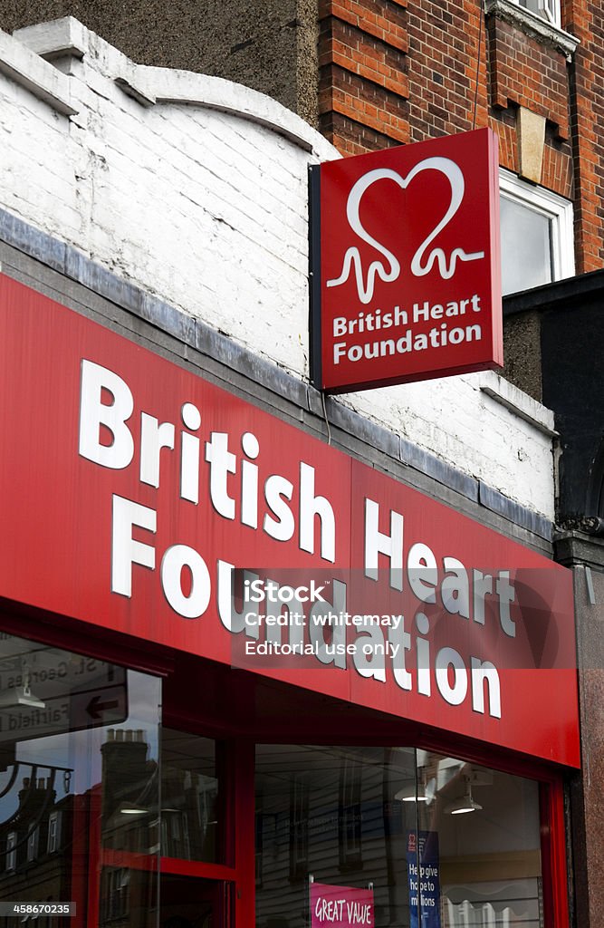 British cœur Fondation boutique caritative de - Photo de Action caritative et assistance libre de droits