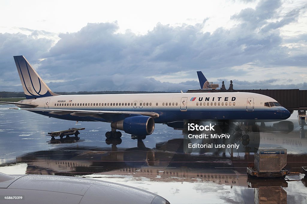 United Airlines - Foto de stock de Aeroporto royalty-free