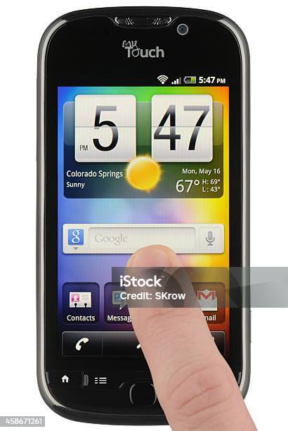 Google Search Widget On An Android Phone Stock Photo - Download Image Now - 4G, Android, Big Tech