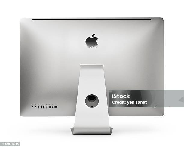 Apple Imac 27 Inc Desktop Computer Stock Photo - Download Image Now - Clipping Path, Close-up, Computer