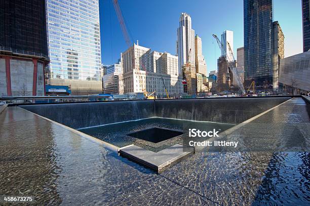 September 11th Memorial Stock Photo - Download Image Now - 911 Remembrance, Architectural Feature, City
