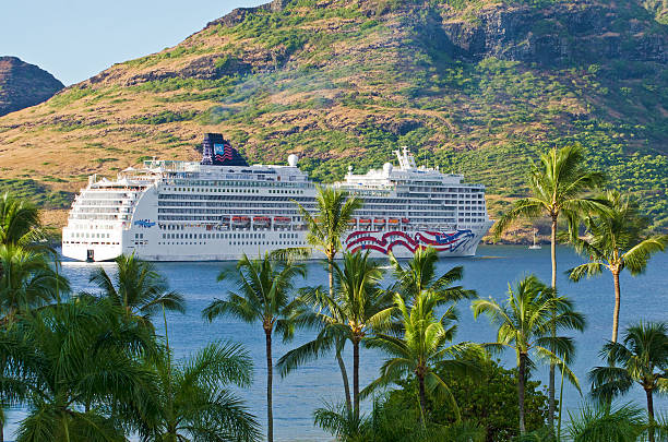 barco crucero - kauai travel destinations tourism photography fotografías e imágenes de stock