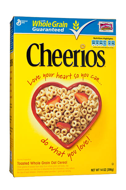 Cheerios Whole Grain Breakfast Cereal by General Mills stock photo