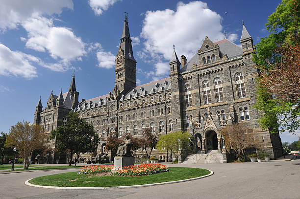 Campus of Georgetown University stock photo