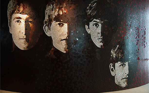 Penang, Malaysia - September 10, 2010: A mosaic wall of The Beatles in Hard Rock Hotel Penang.