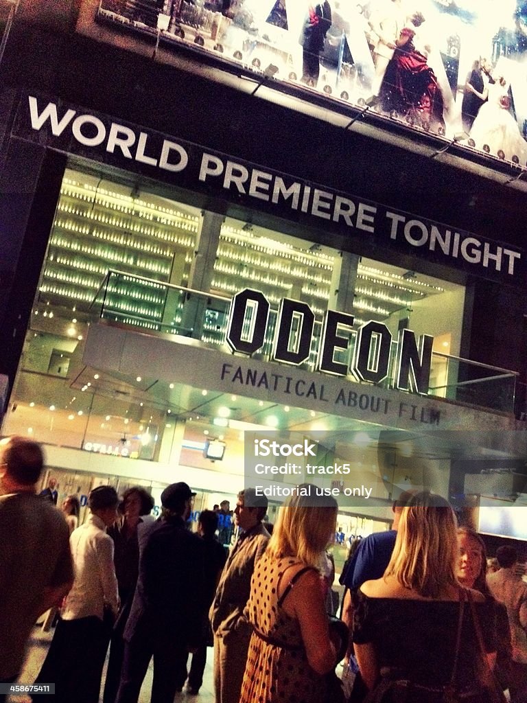 Estreno mundial, Odeon Leicester Square, Londres - Foto de stock de Aire libre libre de derechos