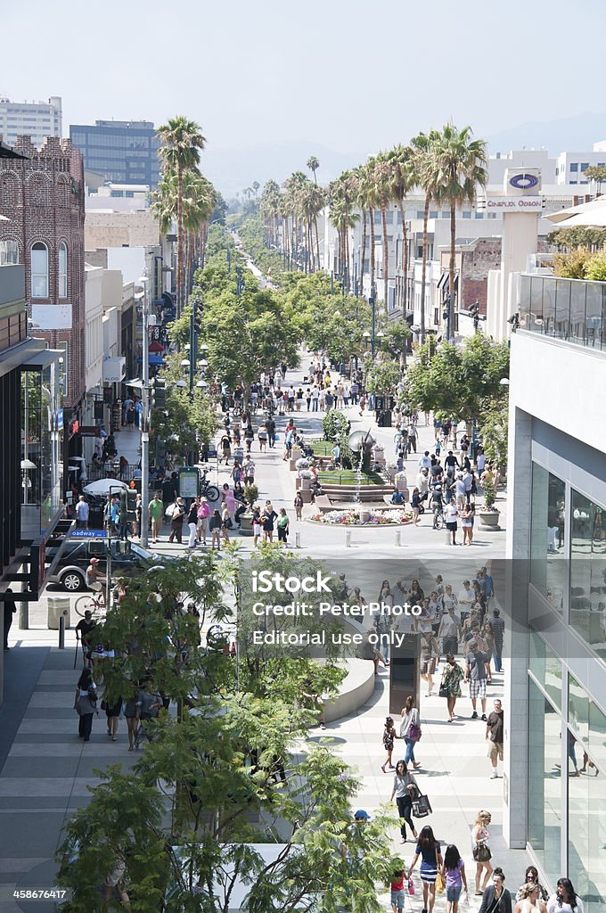 third street promenade in Santa monica - Lizenzfrei Baum Stock-Foto