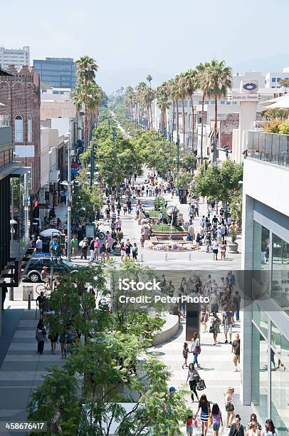 Third Street Promenade In Santa Monica Stockfoto und mehr Bilder von Baum - Baum, Einkaufen, Fotografie