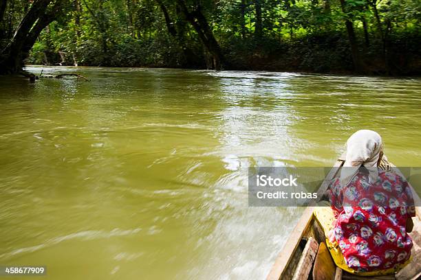 Kobieta Siedzi W Łodzi Na Sarawak River - zdjęcia stockowe i więcej obrazów Czynność - Czynność, Dorosły, Drzewo