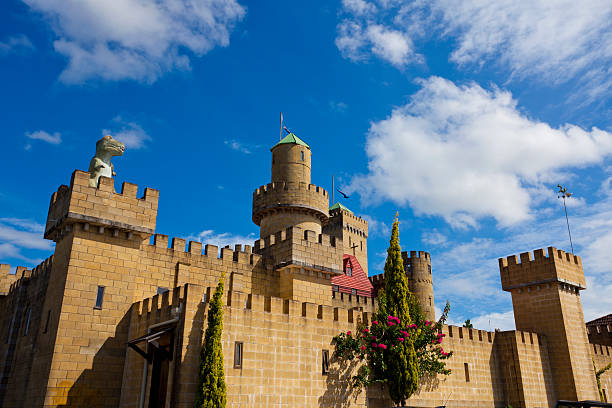 Bli Bli, Australia - April 2, 2011: Bli Bli castle on the Sunshine Coast, Queensland. Unusual landmark, a \