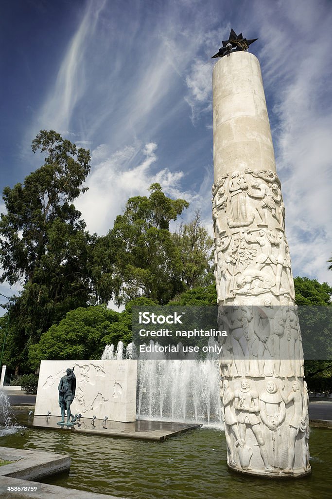 Juan Sebastián Elcano monument in Sevilla - Lizenzfrei Andalusien Stock-Foto