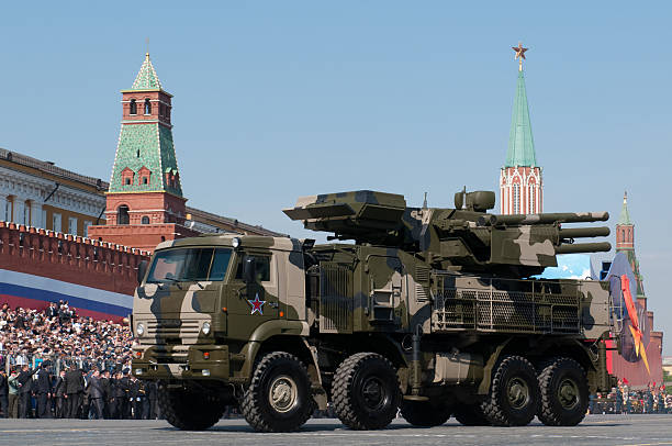 Pantsir-S1 AKA SA-22 Greyhound stock photo