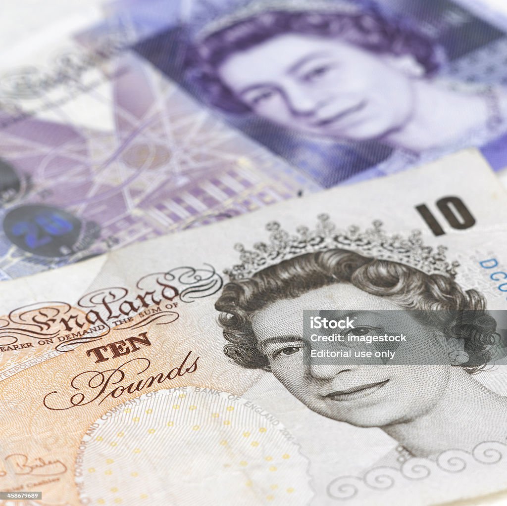 Monnaie britannique notes - Photo de Abstrait libre de droits