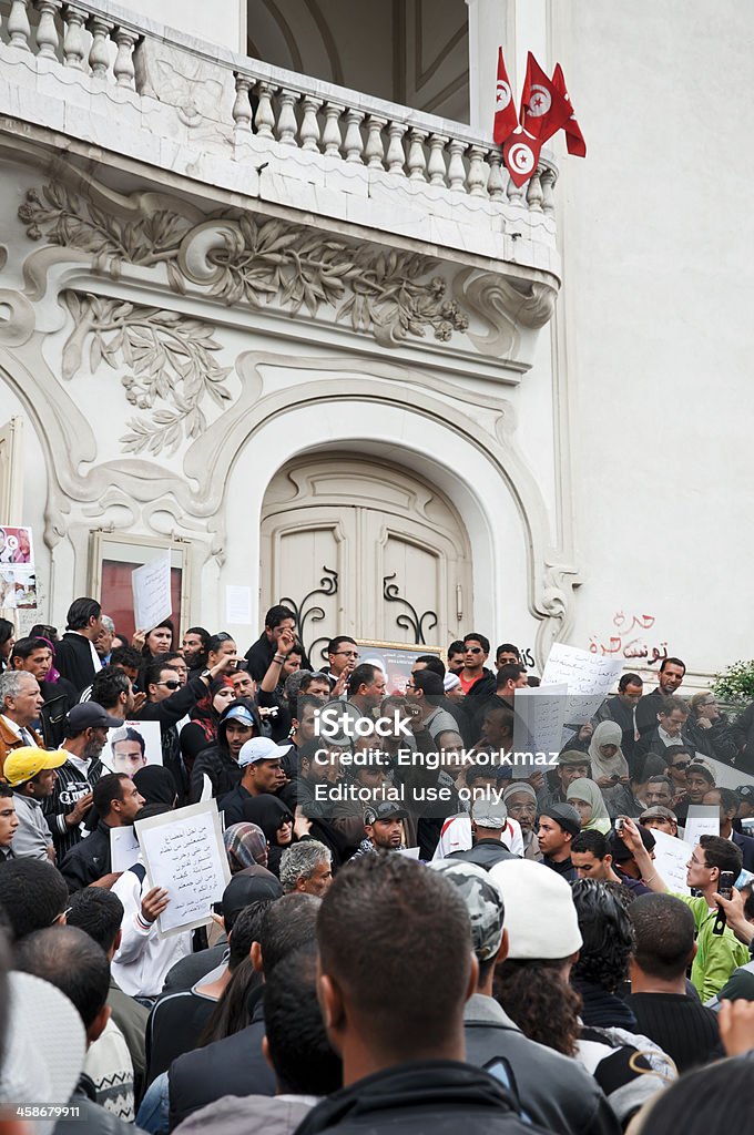 Protest w Tunezji - Zbiór zdjęć royalty-free (Tunezja)