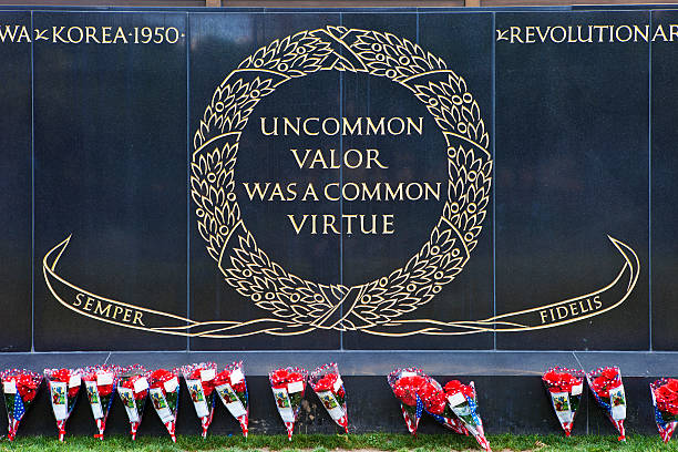 Arlington, Virginia, USA - June 1st, 2011: The Marine Corps War Memorial Which Is Better Known As The Iwo Jima Memorial Depicts A Victorious Moment For The Marines During World War II.