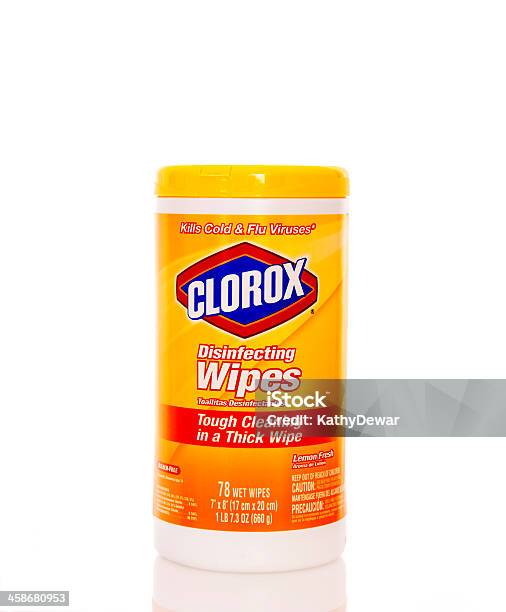 Clorox Лимонный Свежие Disenfecting Салфетки — стоковые фотографии и другие картинки Баллон - Баллон, Тереть, Без людей