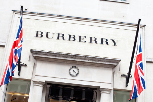 London, United Kingdom - July 28, 2011: Burberry Store in Bond street. Burberry Group plc is a British luxury fashion house, manufacturing clothing, fragrance, and fashion accessories.