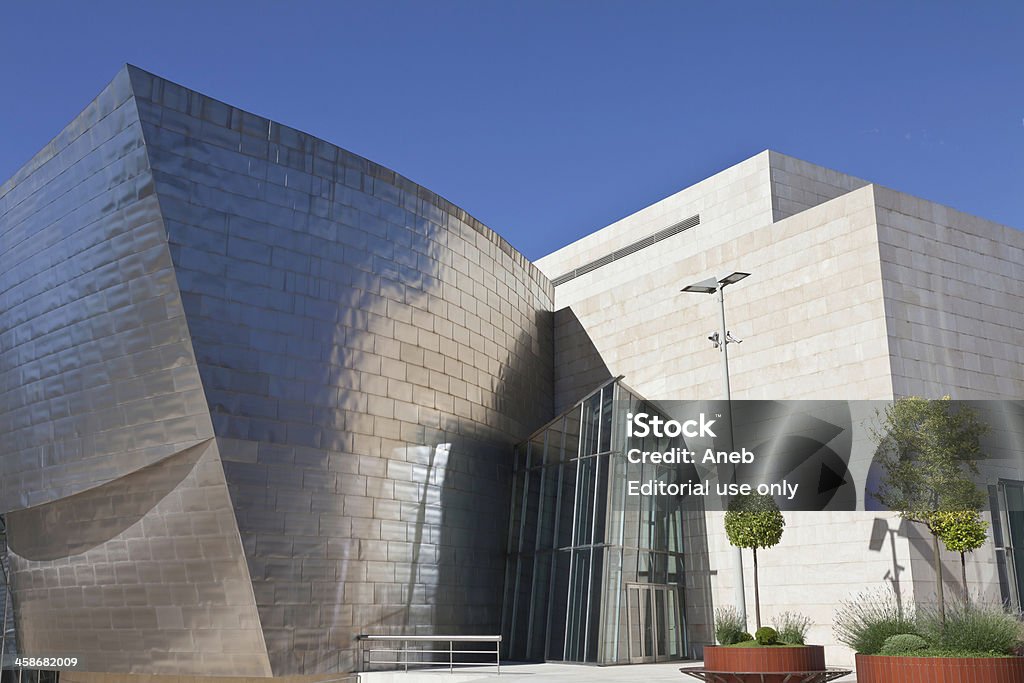 Museum Guggenheim Bilbao "Bilbao, Spain, June 15, 2012. Detail of the north facade of the Contemporary Art Museum Guggenheim Bilbao, designed by Frank O. Gehry. Nobody" Abstract Stock Photo