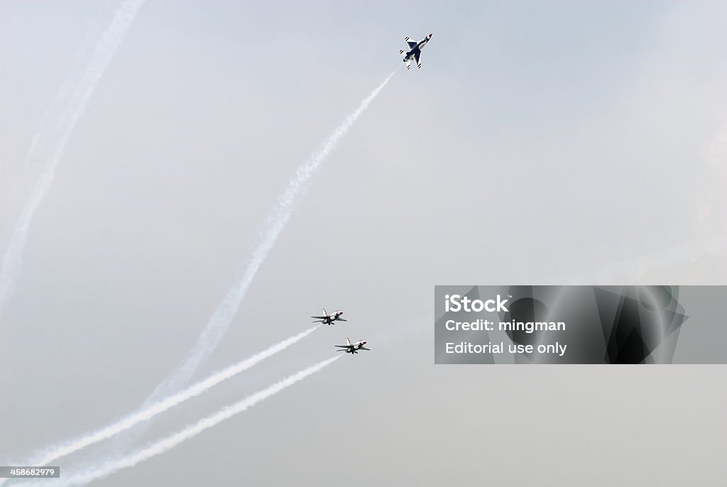 미 공군 소속 공예비행단 (미국 공군 - 로열티 프리 Airshow 스톡 사진