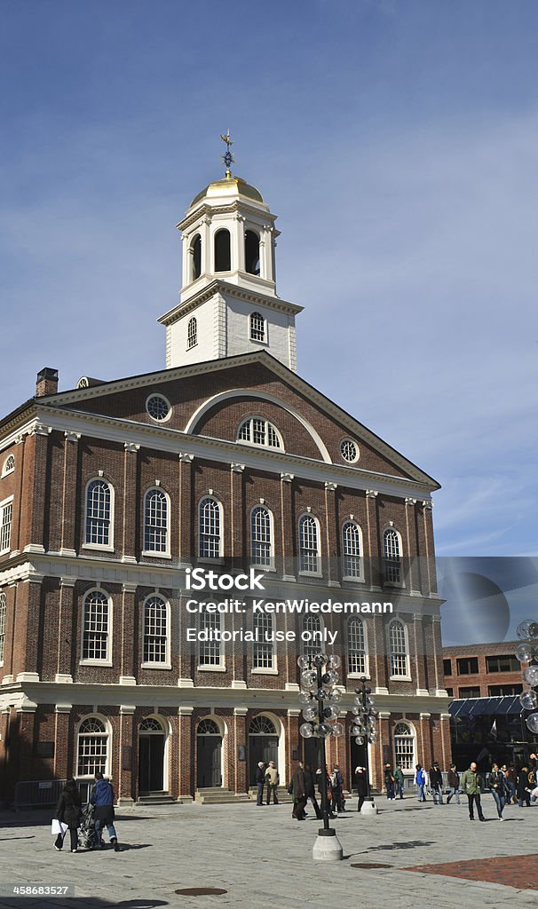 Faneuil Hall-Fassade - Lizenzfrei Boston Stock-Foto